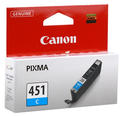 Чернильница Canon CLI-451C голубая  (6524B001)