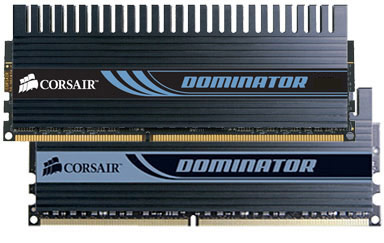 Память DDR II 2048Mb PC-8500, 1066MHz (2x1024Mb) Corsair Dominator (5-5-5-15) Dual-path Heat Xchange  (TWIN2X2048-8500C5D)