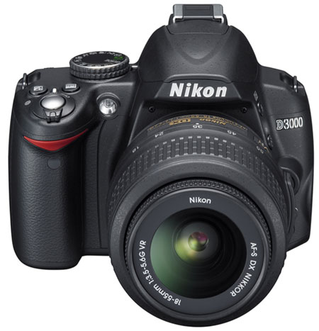 цифровая фотокамера Nikon D3000 KIT black VR (AF-S 18-55/3.5-5.6G VR)