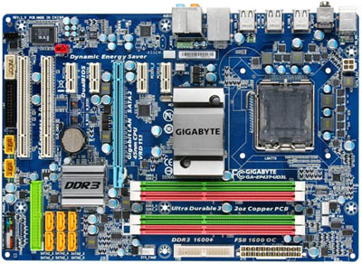 Материнская плата GIGABYTE GA-EP43T-UD3L Socket775/iP43/DDR III/PCI-Ex16/ATX