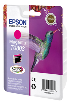 Картридж Epson T0803 пурпурный  (C13T08034011)