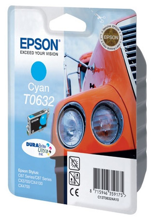 Картридж Epson T0632 голубой  (C13T06324A10)