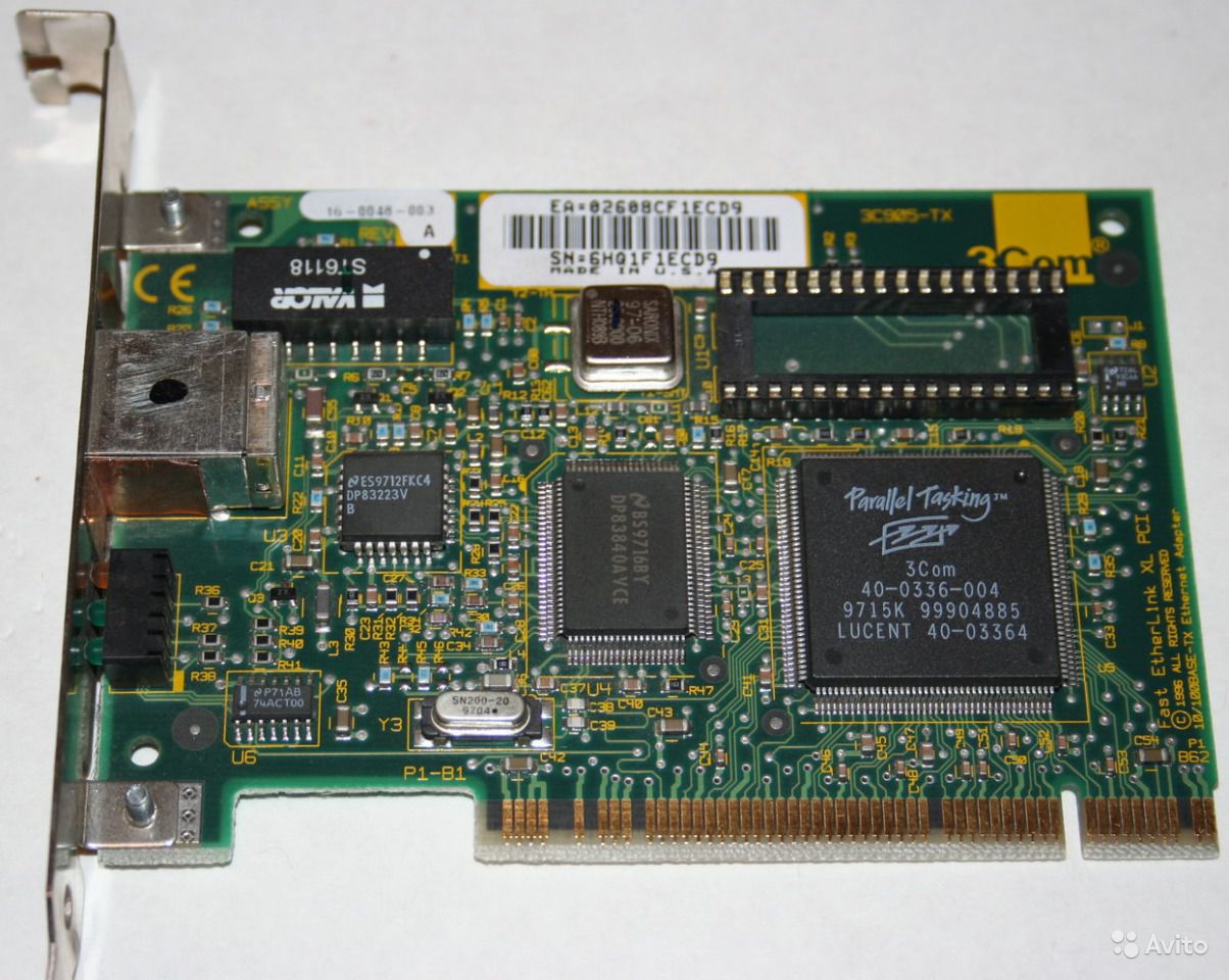 Сетевая карта 3COM 3C905C-TX-M ETHERNET/PCI/TX 10/100 Mb/s