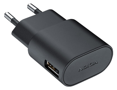 Зарядное устройство Nokia AC-60E USB CHARGER BLACK  (02737X4)