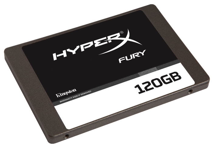 Диск SSD 2.5 120Gb Kingston HyperX FURY SATA III 6Gb/s, 500/500 Mb/s, MLC  (SHFS37A/120G)
