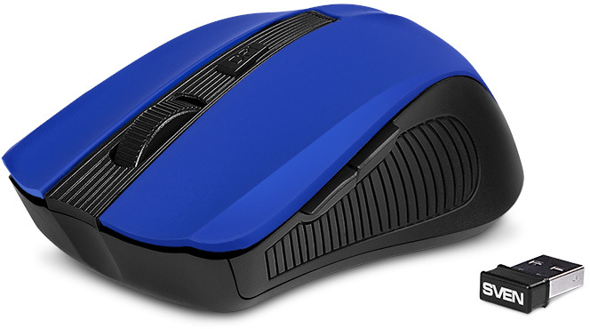 Мышь SVEN RX-345 Wireless, беспроводная, blue, USB