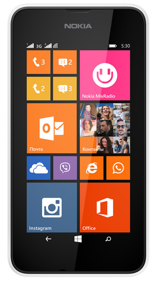 Смартфон (сотовый телефон) Nokia Lumia 530 RM-1019 Dual Sim White
