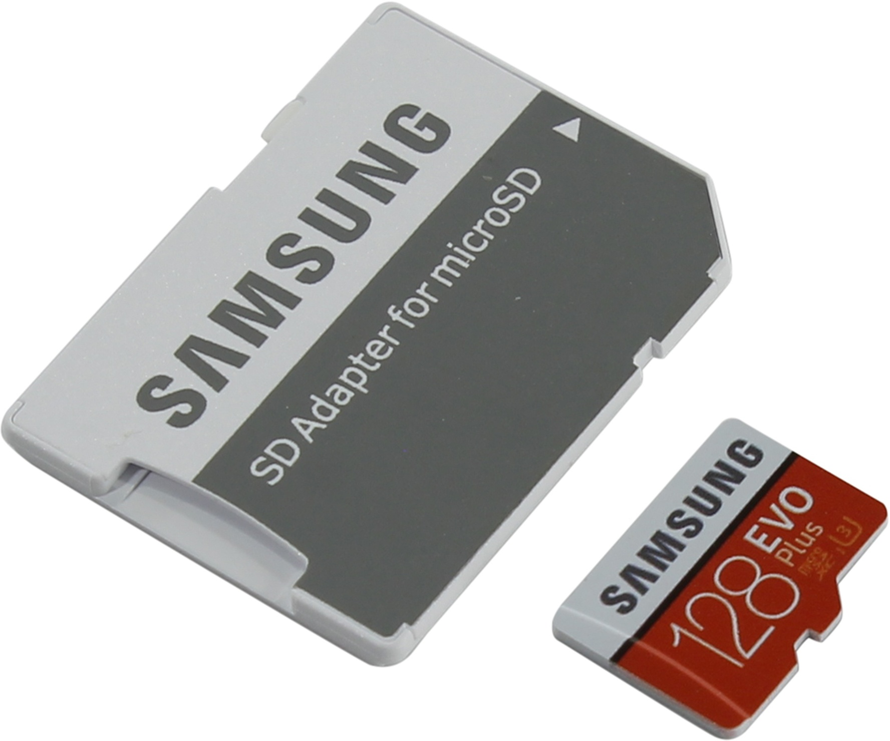 Карта памяти MicroSDXC 128Gb SAMSUNG EVO PLUS 2 (Class10) UHS-I U3 (+adapter)  (MB-MC128GA/RU)