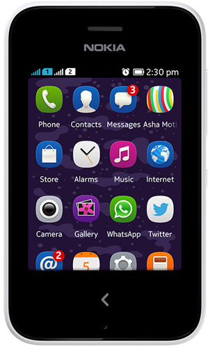 Сотовый телефон Nokia Asha 230 RM-986 Dual Sim  White