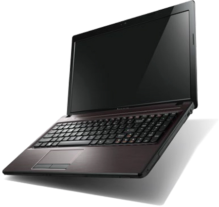 Ноутбук Lenovo IdeaPad G580 Intel B950/2048Mb/500Gb/15.6 HD/DVD-RW/WiFi/Windows 7™ Home Basic x64 (brown) (59338034)
