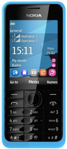 Сотовый телефон Nokia Asha 301 RM-839 Dual Sim Blue