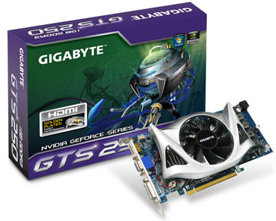 Видеокарта 1024Mb/PCI-E/Gigabyte GV-N250-1GI GeForce GTS250 [DDR3]