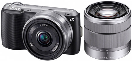 цифровая фотокамера Sony Alpha NEX-C3DB Kit black (16/2.8 + 18-55)