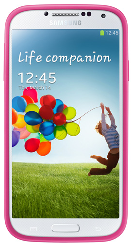 Чехол для Samsung GT-i9500 розовый  (EF-PI950BPEGRU)