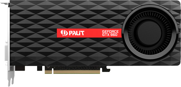 Видеокарта Palit 2Gb/PCI-E GeForce GTX960 OC [DDR5]  (NE5X960S1041)