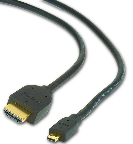 Кабель HDMI-microHDMI male/male 1.8м  (CC-HDMID-6)