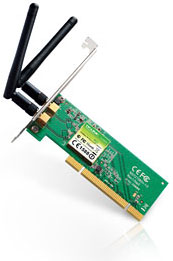 Сетевая карта TP-Link TL-WN851ND 300Mbps Wireless N PCI Adapter, Atheros, 2T2R, 2.4GHz, 802.11n/g/b, with 2 detachable antennas