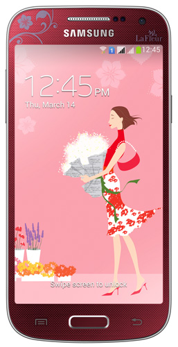 Смартфон (сотовый телефон) Samsung GT-i9192 Galaxy S4 mini Duos 8Gb La Fleur 2014 Red  (GT-I9192ZRZSER)