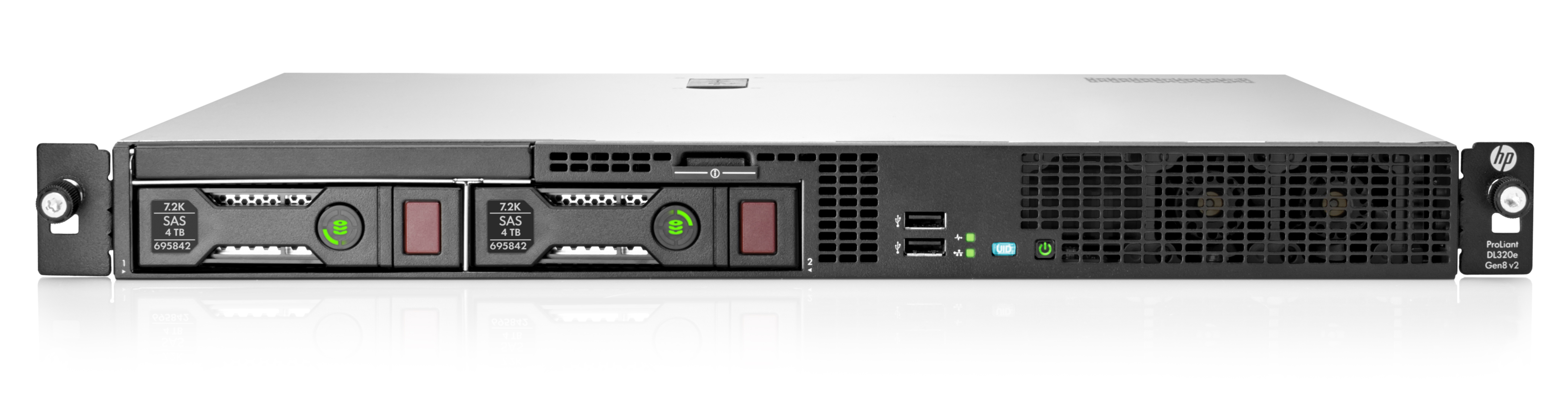 Сервер HP Proliant DL320e Gen8 v2 E3-1240v3 Hot Plug (1U)/Xeon4C 3.4GHz(8Mb)/1x8GbUD_12800/P222FBWC(512Mb/RAID0/1/1+0/5/5+0)/noHDD(4)SFF/noDVD/iLO4std/2x1GbEth/PS300W(NHP), no rail kits  722547-421