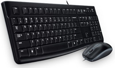 Клавиатура + мышь Logitech Desktop MK120, USB  (920-002561 / 920-002589)