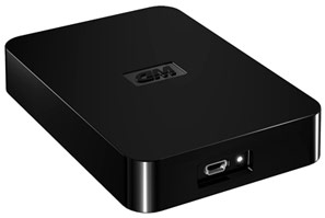 Жесткий диск внешний 2.5 1Tb WD WDBABV0010BBK-EESN Elements Portable SE, Black, USB2.0