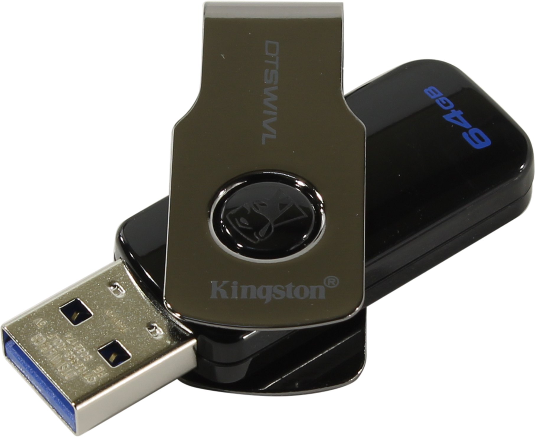 Флэшдрайв 64Gb KINGSTON DataTraveler SWIVL, USB 3.0  (DTSWIVL/64GB)