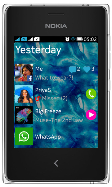 Сотовый телефон Nokia Asha 502 RM-921 Dual Sim White