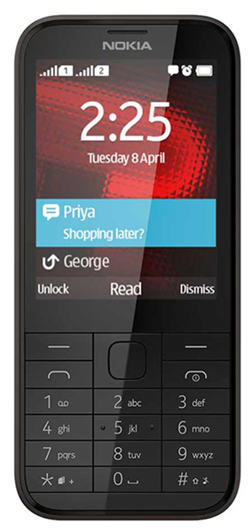 Сотовый телефон Nokia 225 RM-1011 Dual Sim Black