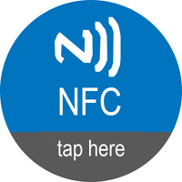 Метка NFC круглая PR-NFC PVC Anti-Metal Sticker W2