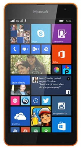 Смартфон (сотовый телефон) MicroSoft Lumia 535 RM-1090 ORANGE
