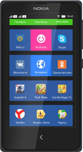 Смартфон (сотовый телефон) Nokia X RM-980 Dual SIM Black