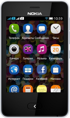 Сотовый телефон Nokia Asha 501 RM-902 Dual Sim White