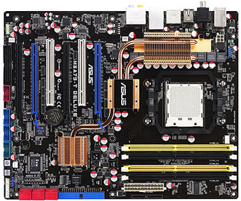 Материнская плата ASUS M3A79-T Deluxe Socket AM2+/AMD 790FX/DDR II/PCI-Ex16/ATX