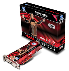 Видеокарта Sapphire 1Gb/PCI-E ATi Radeon HD3870X2 [DDR3]  (21122-05)