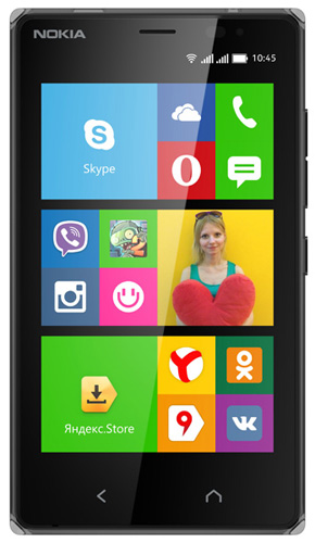 Смартфон (сотовый телефон) Nokia X2 RM-1013 Dual Sim Black