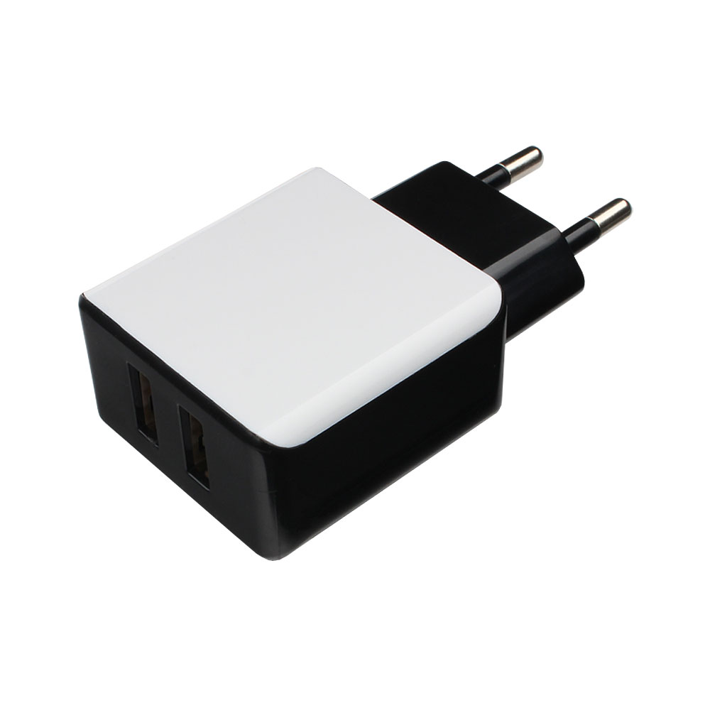 Зарядное устройство сетевое Cablexpert 100/220V - 5V USB 2 порта, 2.1A, черный  (MP3A-PC-14)