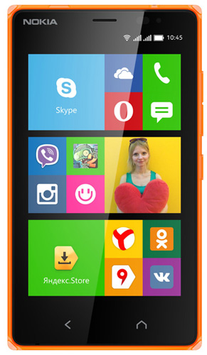 Смартфон (сотовый телефон) Nokia X2 RM-1013 Dual Sim Orange