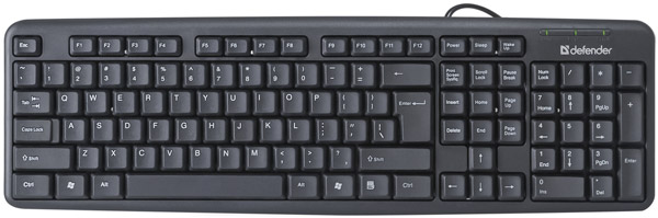 Клавиатура Defender Element HB-520, black, USB  (45522)
