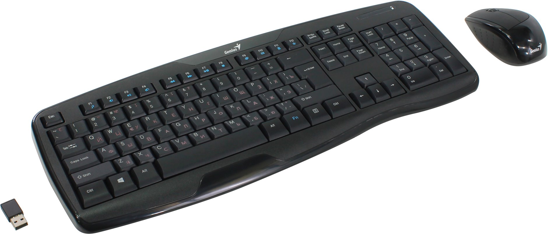 Клавиатура + мышь Genius KB-8000X беспроводные, USB