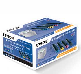 Комплект тонер-картриджей Epson C13S051110 (С, М, Y, K) Economy Pack