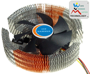 Вентилятор для процессора Ice Hammer IH-3476WV SocketAM2/939/LGA775/1366!!!, AlCu