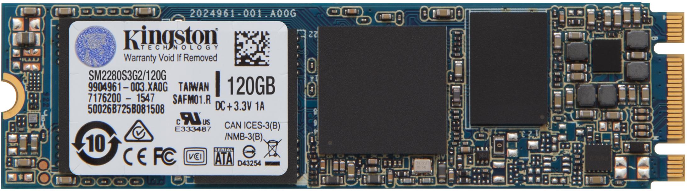 Диск SSD M.2  120Gb Kingston SSDNow G2, MLC  (SM2280S3G2/120G)