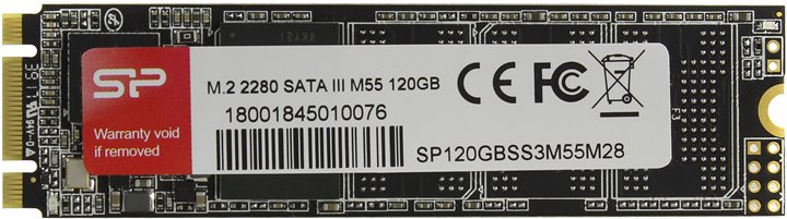 Диск SSD M.2  120Gb SiliconPower M55, TLC  (SP120GBSS3M55M28)