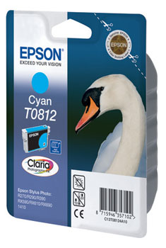Картридж Epson T0812 голубой  (C13T11124A10)