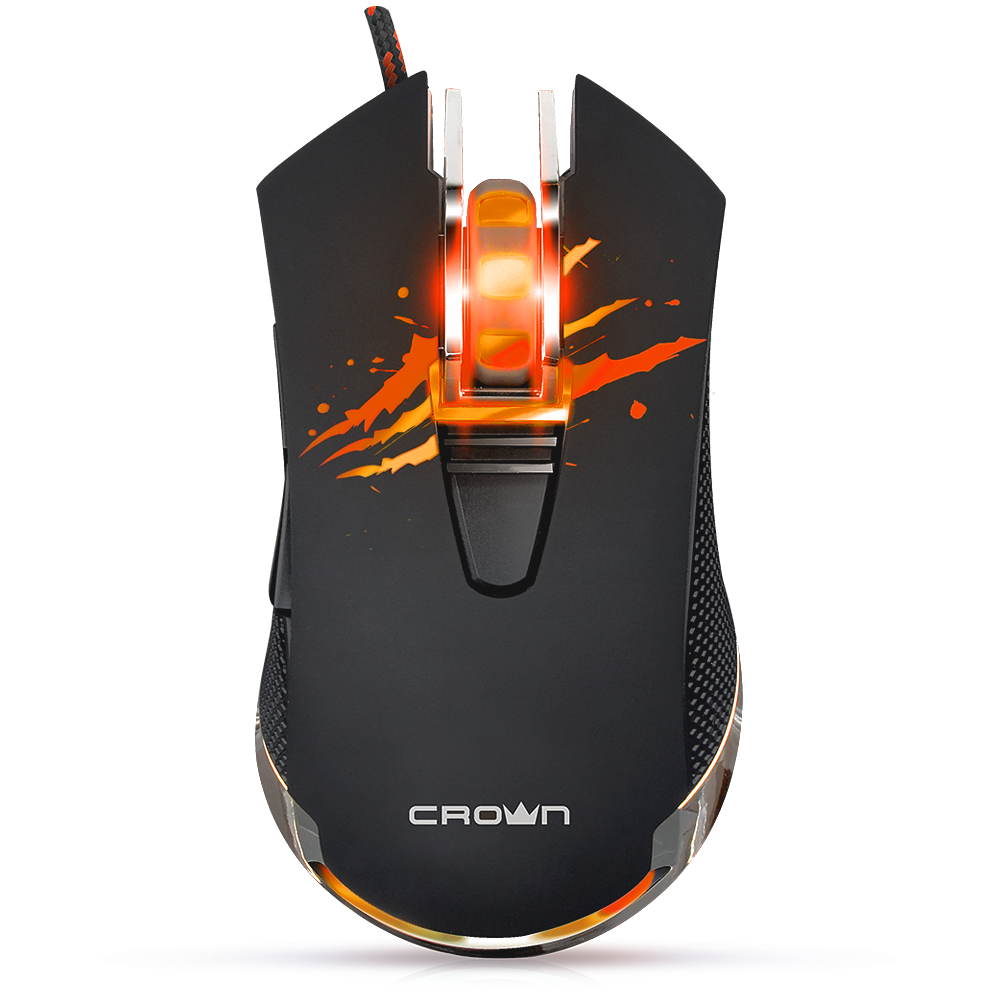 Мышь CROWN Gaming CMXG-614, лазерная, USB