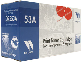 Тонер-картридж HP №53A (Q7553A) NV-Print