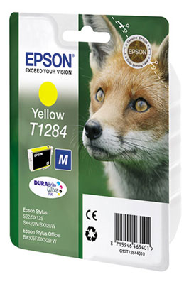 Картридж Epson T1284 желтый  (C13T12844010/11)