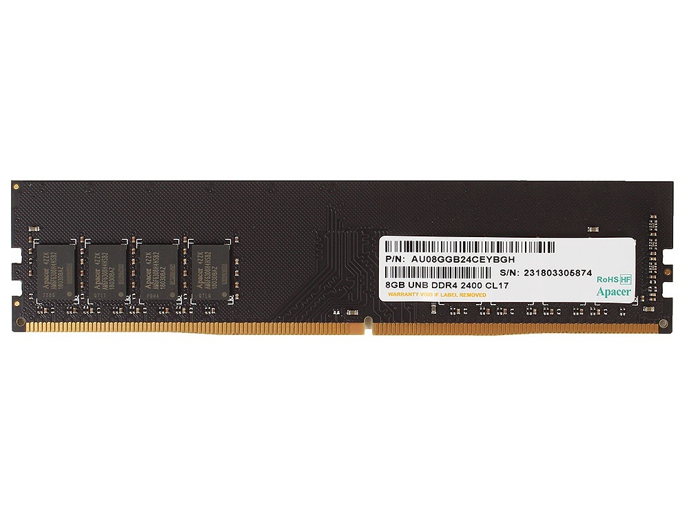 Память DDR4 8Gb PC4-19200, 2400MHz Apacer  (EL.08G2T.GFH)
