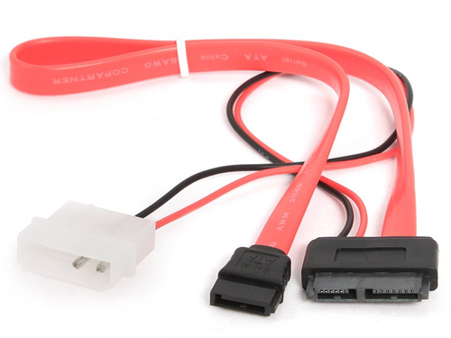 Кабель Serial ATA для HDD (Combo SATA/miniSATA) + molex  (CC-SATA-C2)