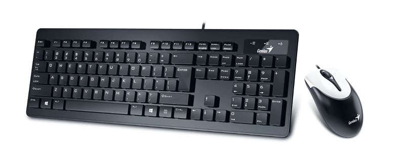 Клавиатура + мышь Genius SlimStar C115 (SlimStar 130 + NetScroll 100 V2) black, USB